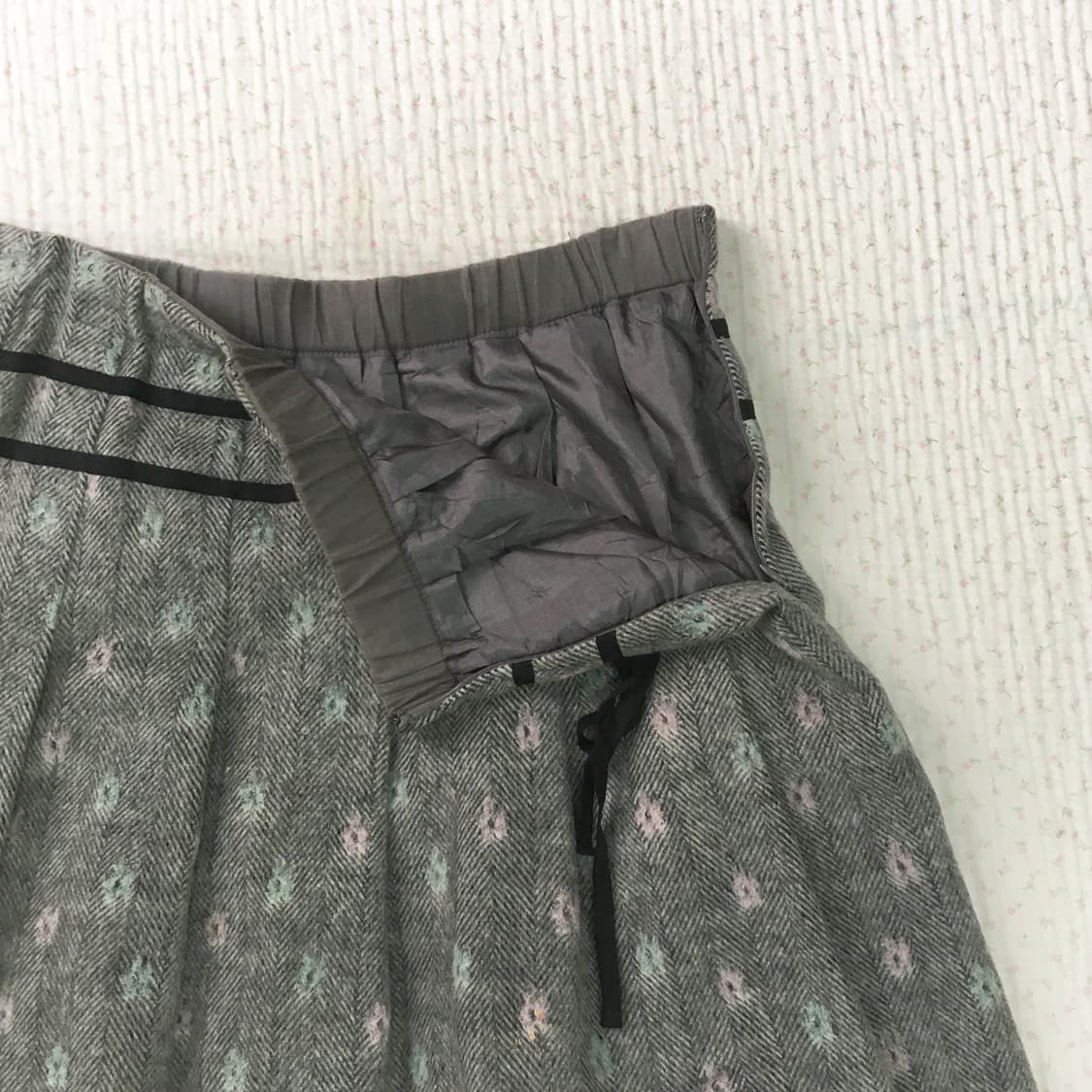 JPN/ 울스커트 모리룩스커트 울미디스커트 헤링본스커트 모리걸치마 상품이미지7