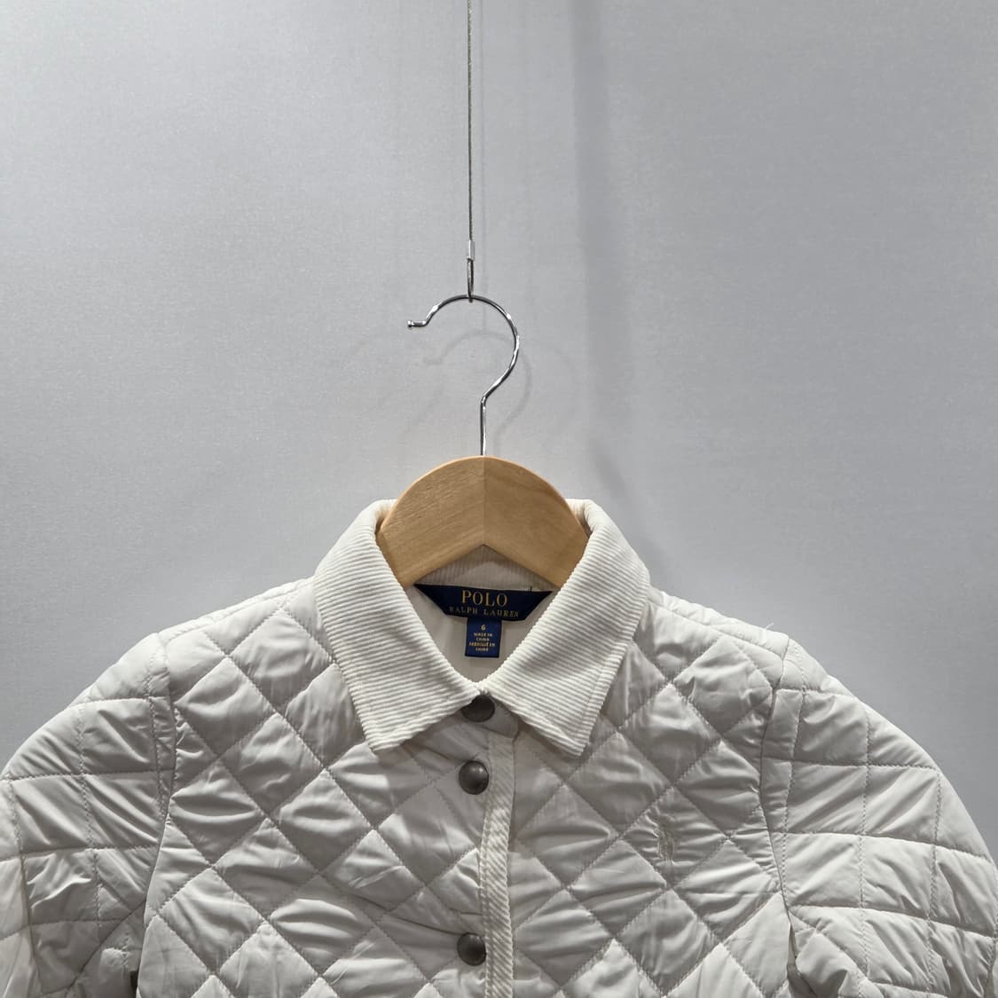 폴로랄프로렌 여아 퀼팅 자켓 화이트 6  상품이미지2