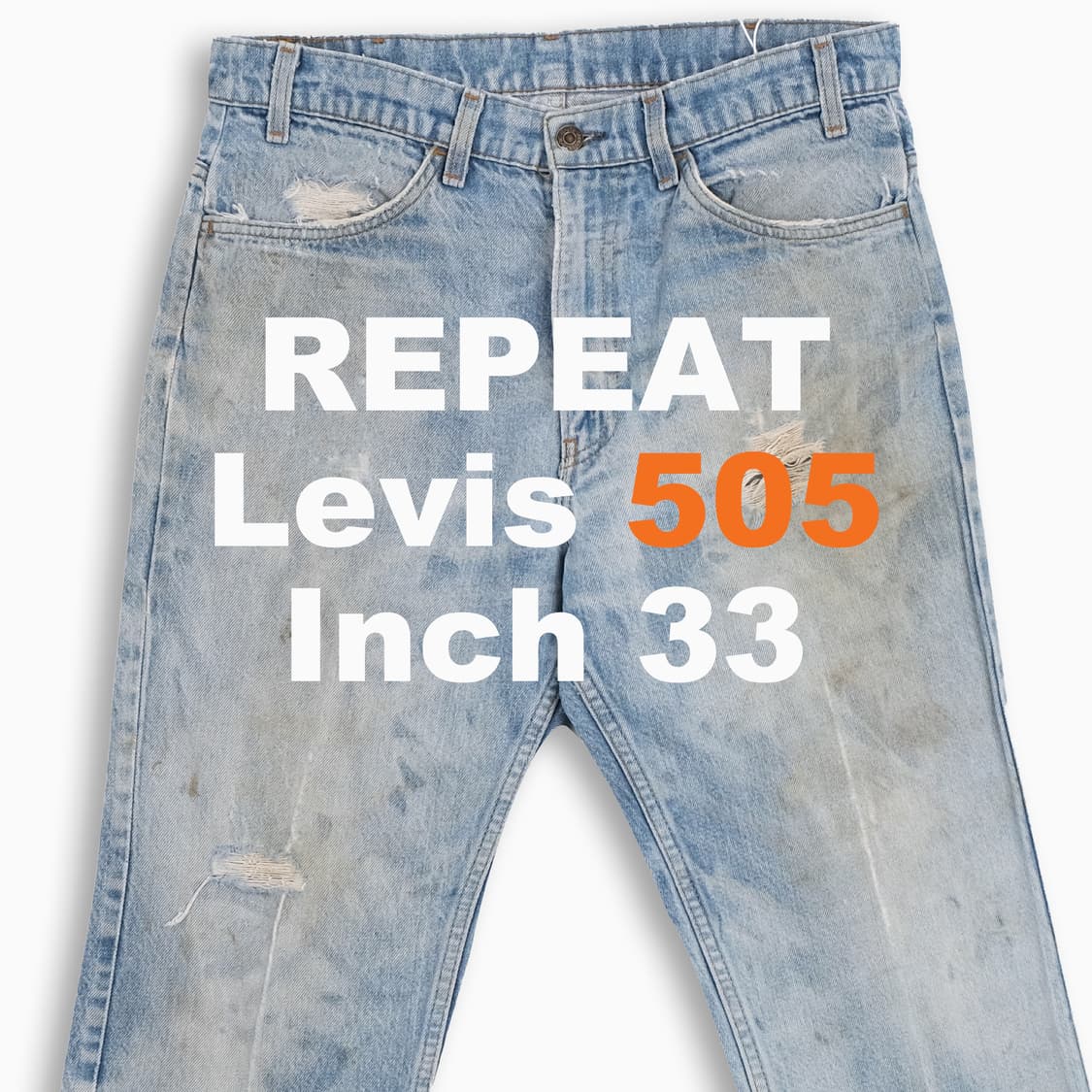 리바이스 505 오렌지탭 연청 80s USA 33인치 OR50534178 상품이미지1