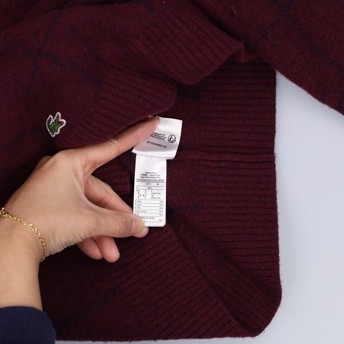 M 라코스테 울 니트스웨터 0317H1 상품이미지4