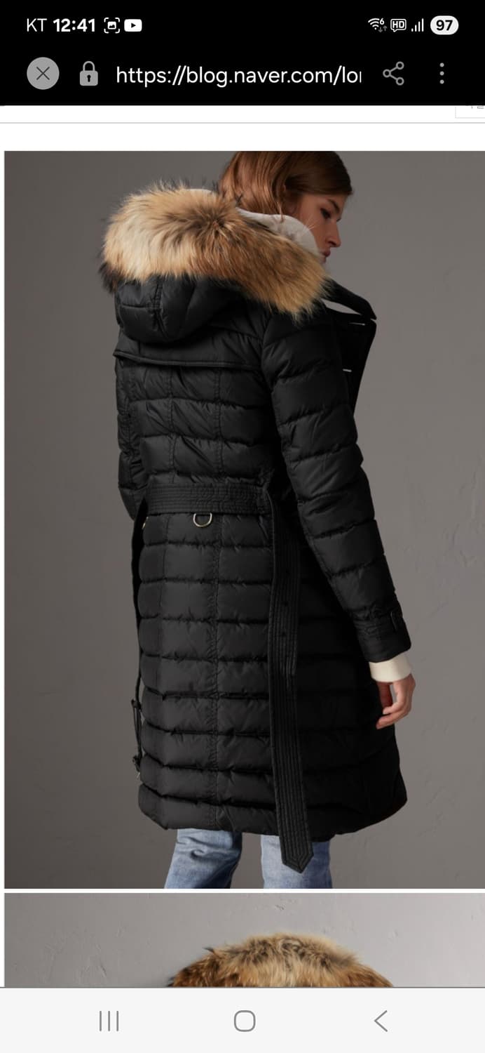 버버리 달머튼 롱 패딩 상품이미지8