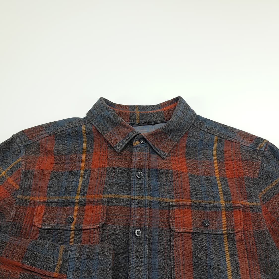 CN929 L 노스페이스 타탄체크 플란넬 긴팔 캠핑 셔츠 남방 상품이미지3