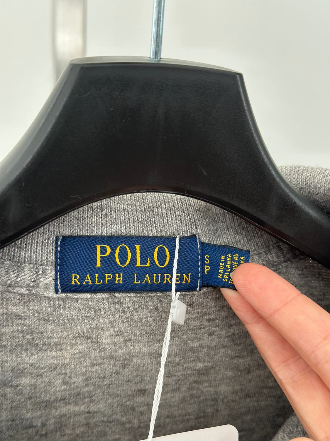 폴로 랄프로렌 멜란지그레이 코튼 하프집업  상품이미지5