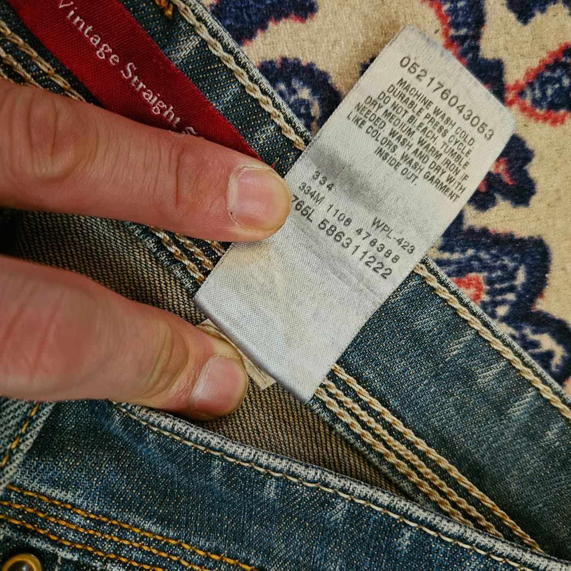 리바이스(Levis) 빈티지 컬렉션 빽 포켓 스트레이트 데님팬츠 상품이미지9