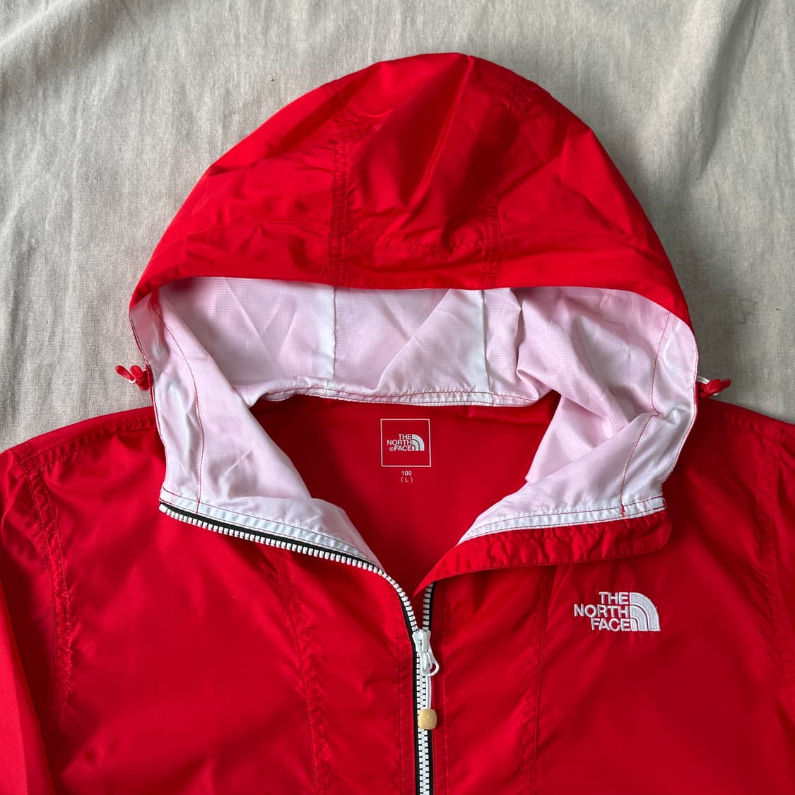 노스페이스 배색 나일론 바람막이 L 상품이미지5