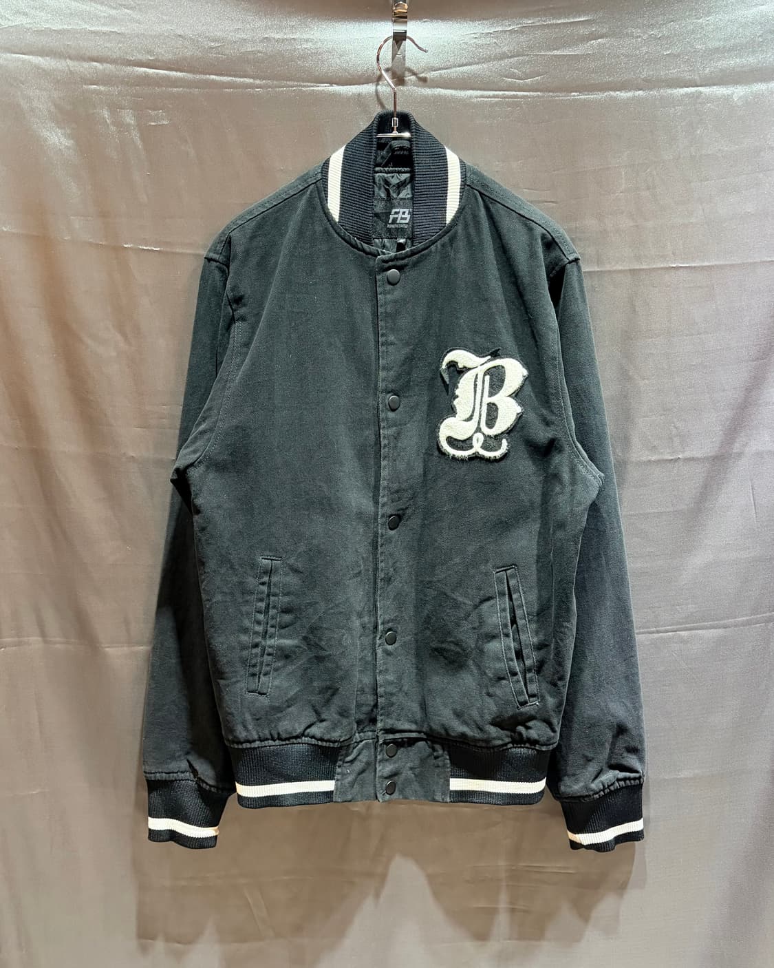 S 피시본 리미티드 New York 패치 코튼 바시티 상품이미지2