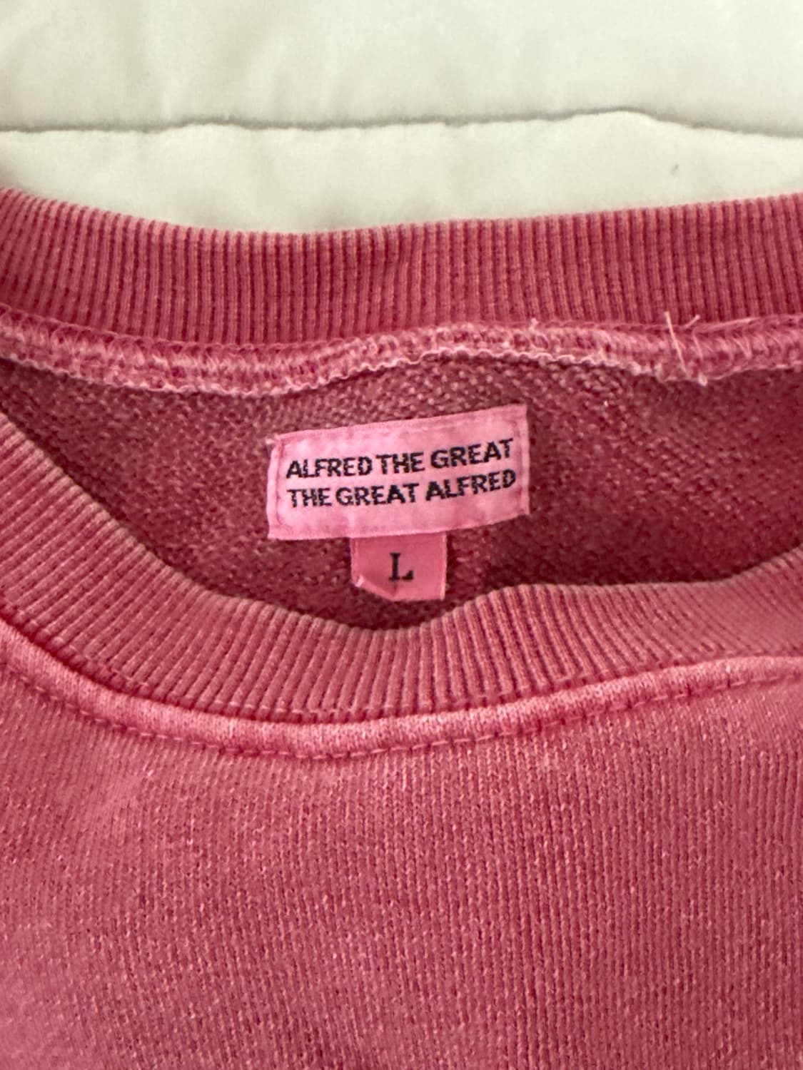 [L] 알프레드 빈티지 맨투맨 핑크 , 헤리티지플로스 상품이미지3