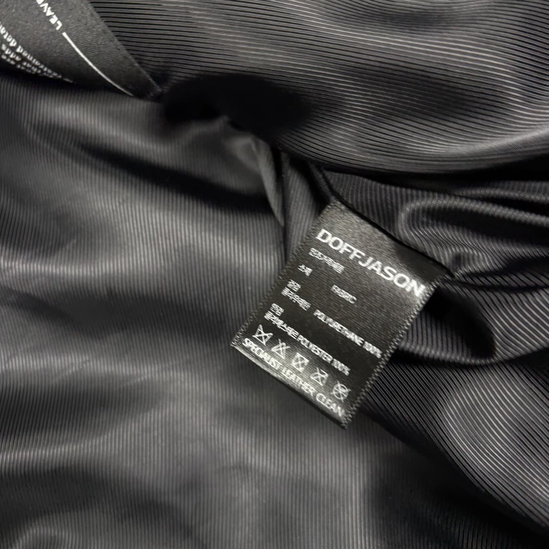 도프 제이슨 블랙컬러 레더 자켓 상품이미지3