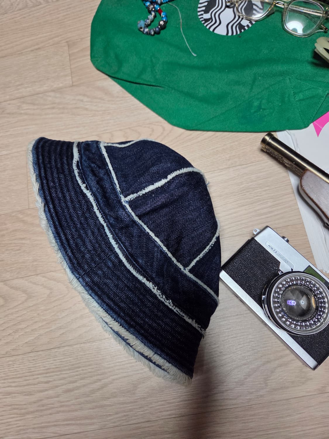 KARL KANI 데님 청 버킷햇 모자  상품이미지3