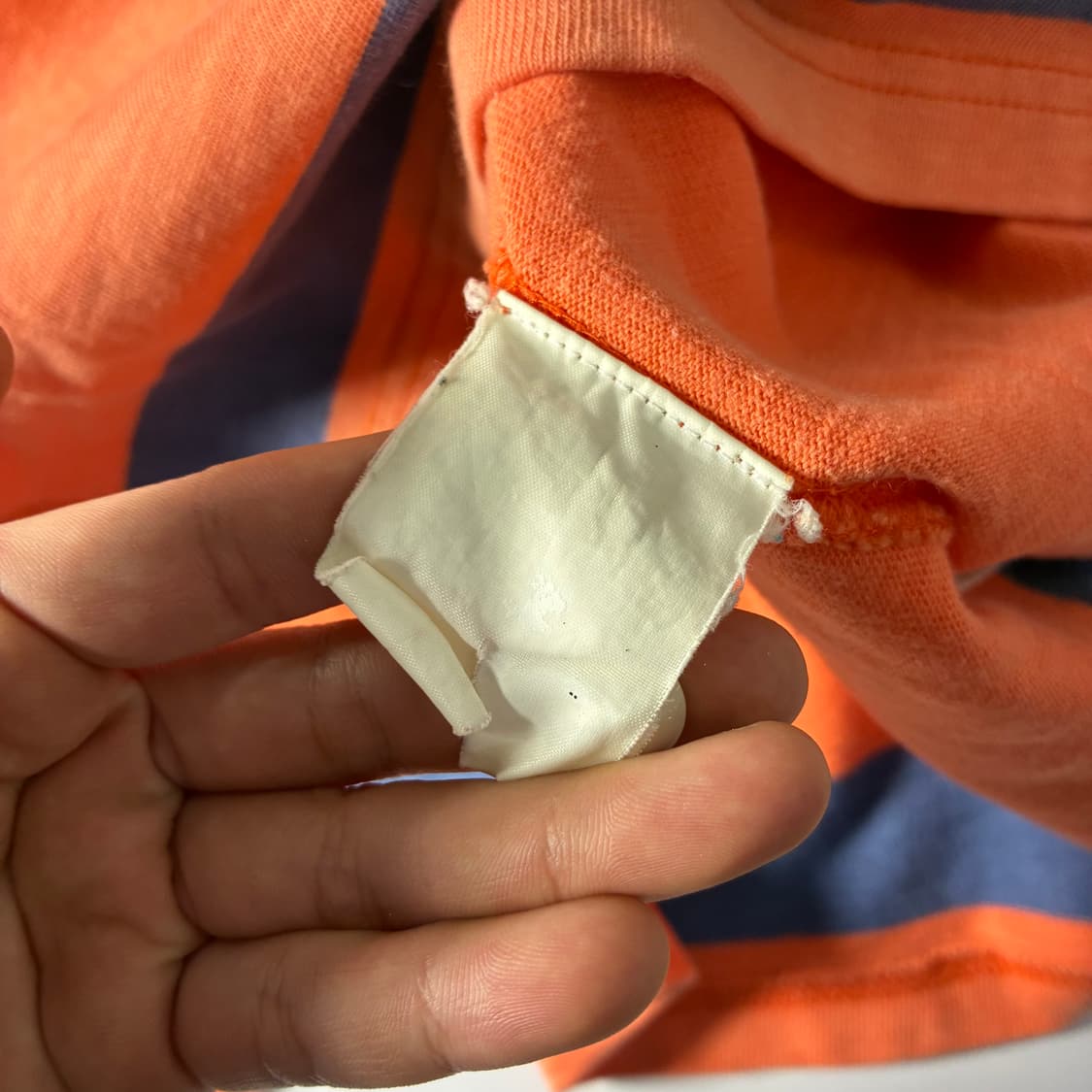 Polo  폴로 랄프로렌 자수 커튼 스트라이프 반팔 럭비티  상품이미지5