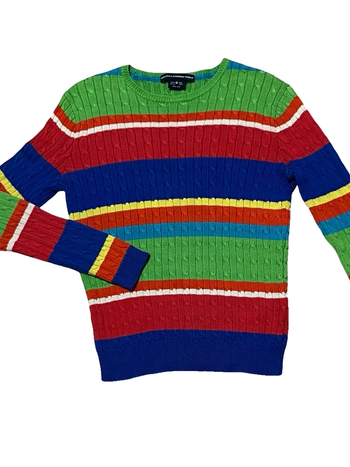 실크 100% 랄프로렌 골프 스트라이프 니트 M 상품이미지2