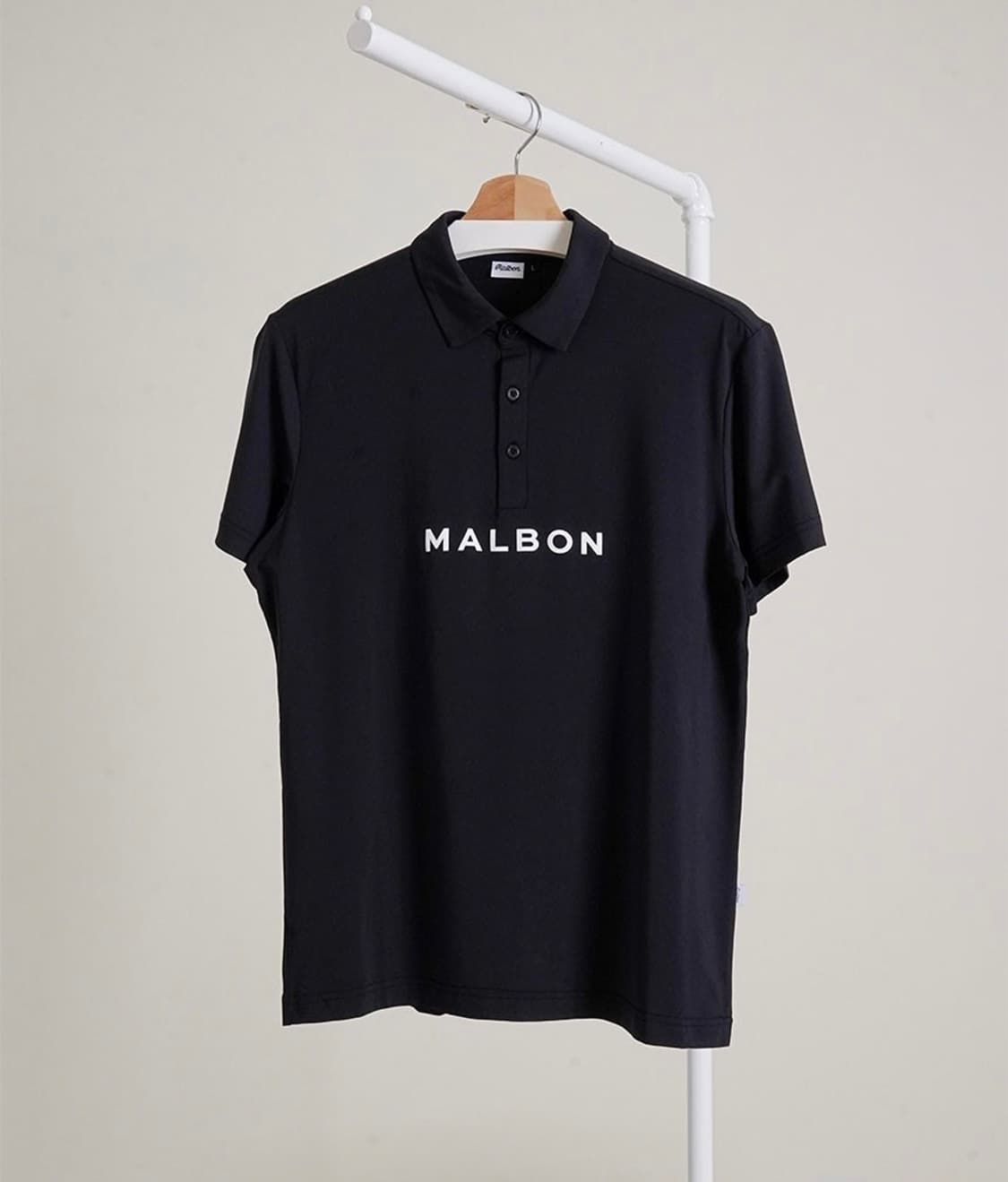 말본 남성 블랙 반팔 카라티 상품이미지1