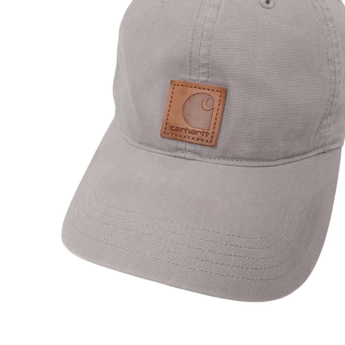 칼하트 그레이 레더탭 캔버스 캡 상품이미지3