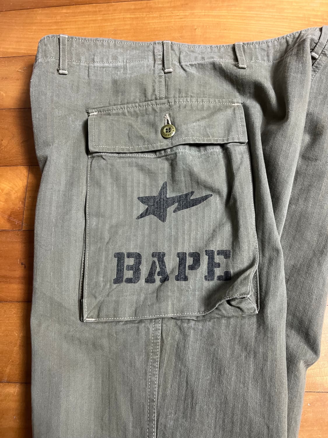 00s bape hbt 밀리터리 팬츠 상품이미지2