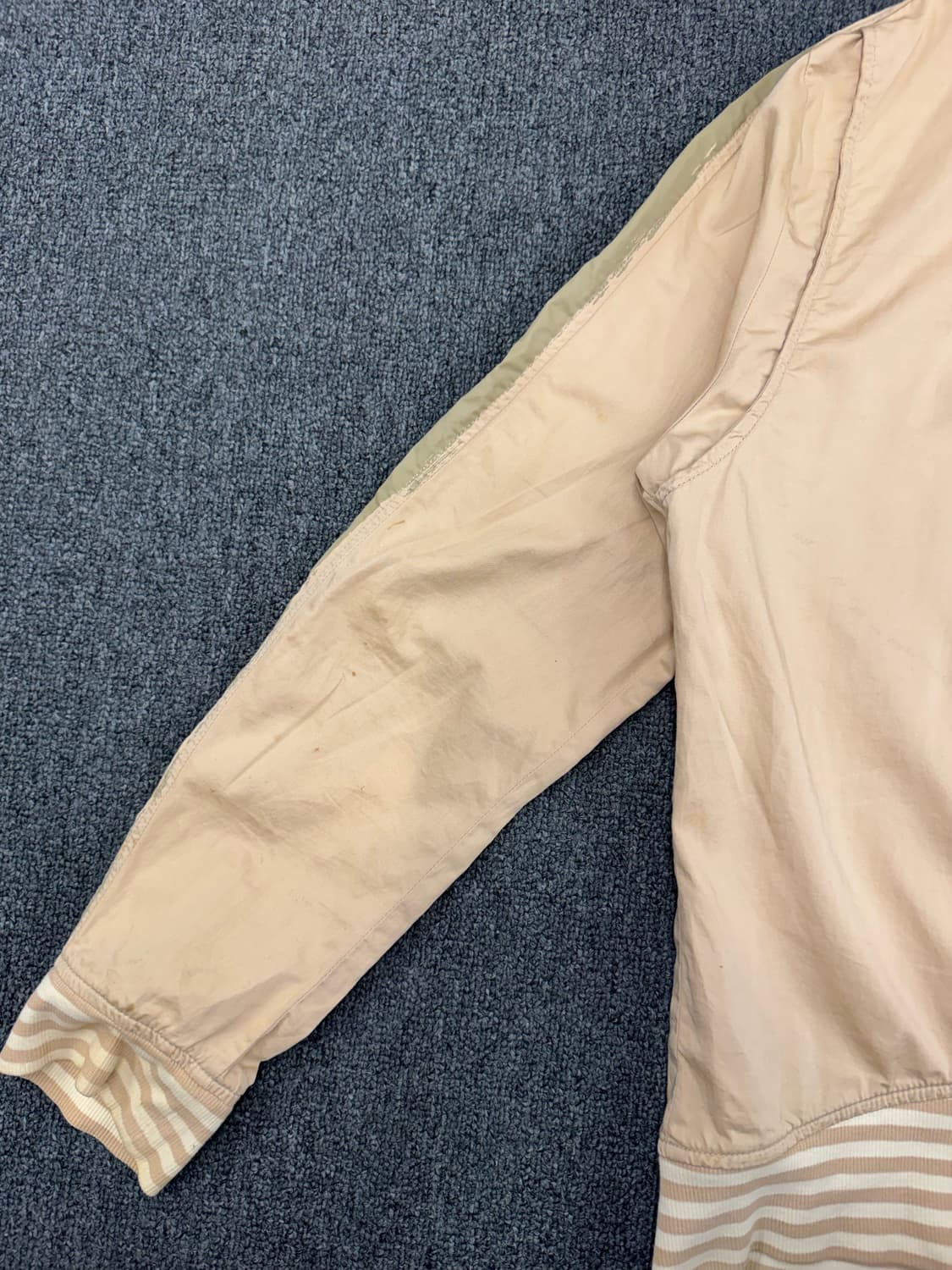 M)디젤 빈티지 베이지 코튼 블루종 자켓(오염) 상품이미지8