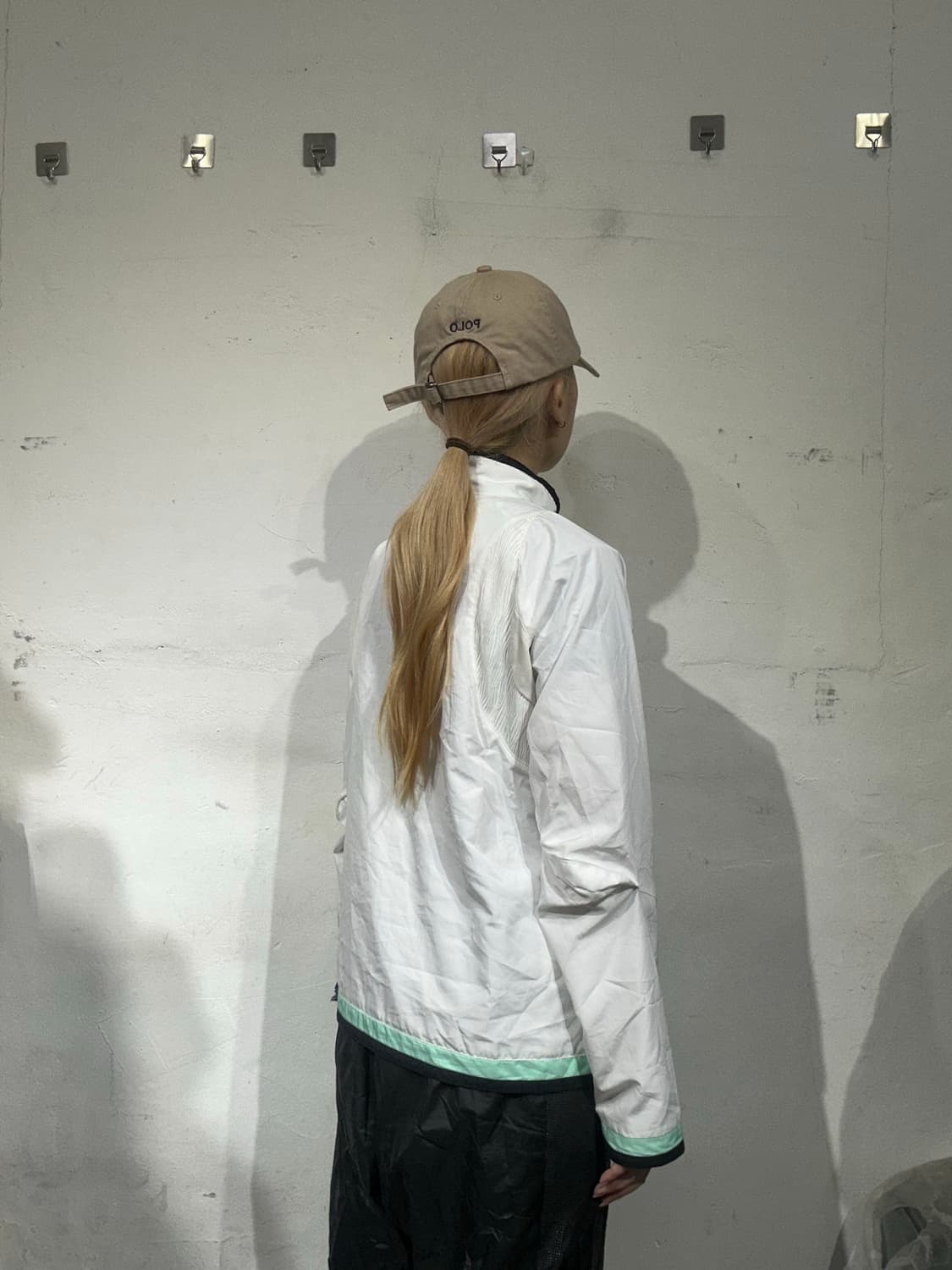 00s 나이키 화이트 로고 바람막이 트랙 자켓 L 상품이미지3