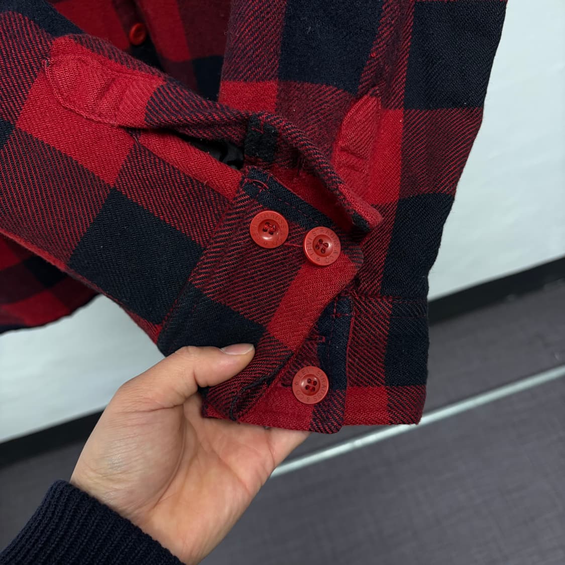 리바이스 체크 누빔 자켓 상품이미지4