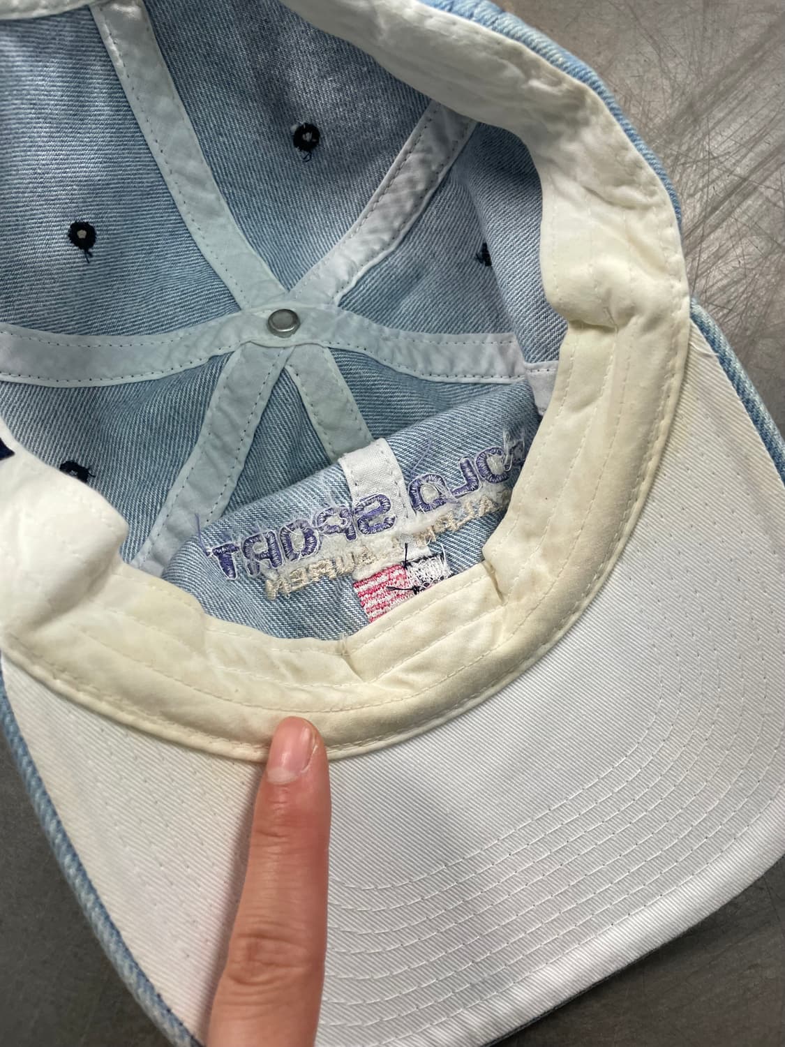 폴로 스포츠 워싱 데님 볼캡 상품이미지7