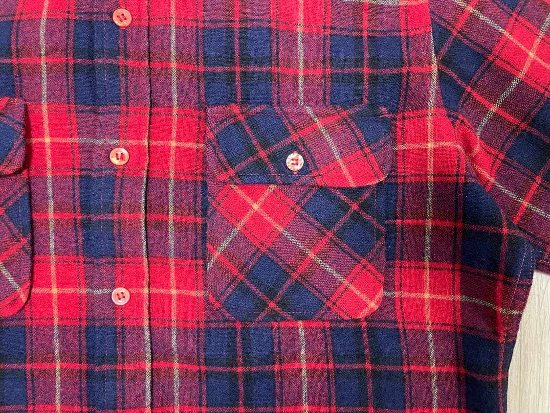 105) 80's JC페니 체크 울 워크셔츠(RRL&LVC&폴로) 상품이미지5