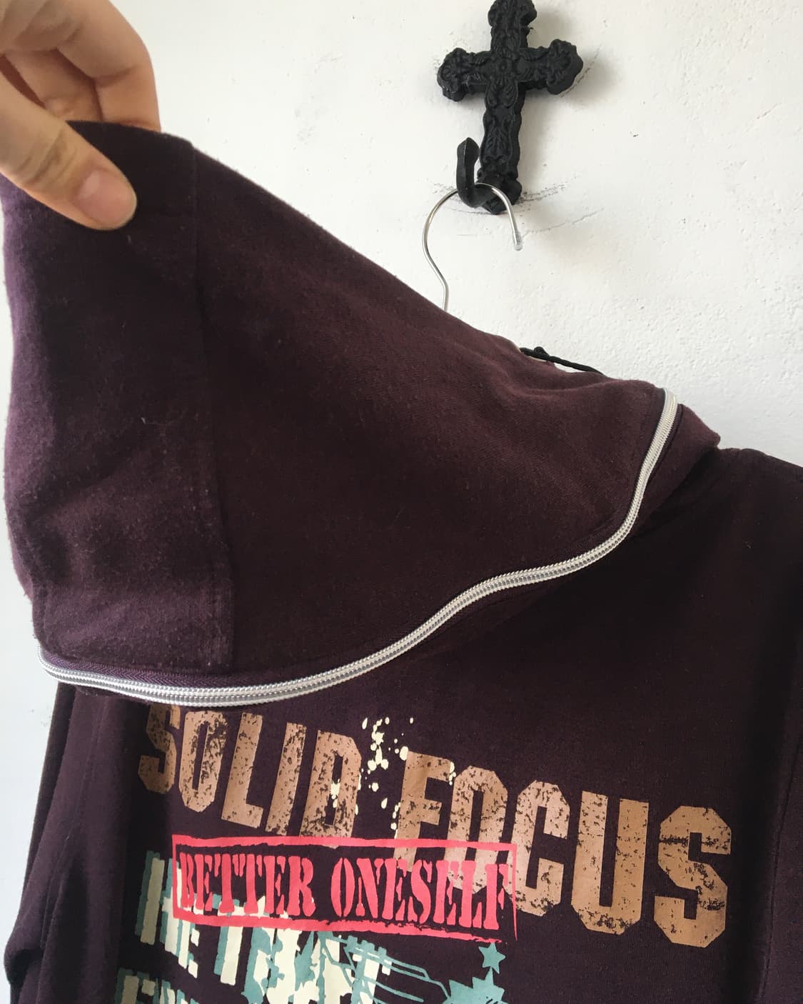 Back printing hood zip up 상품이미지5