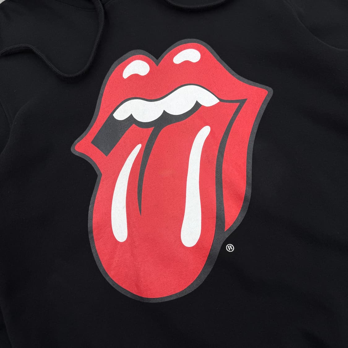 롤링스톤즈 오피셜 텅 빅로고 스웻 후드티 블랙 상품이미지3
