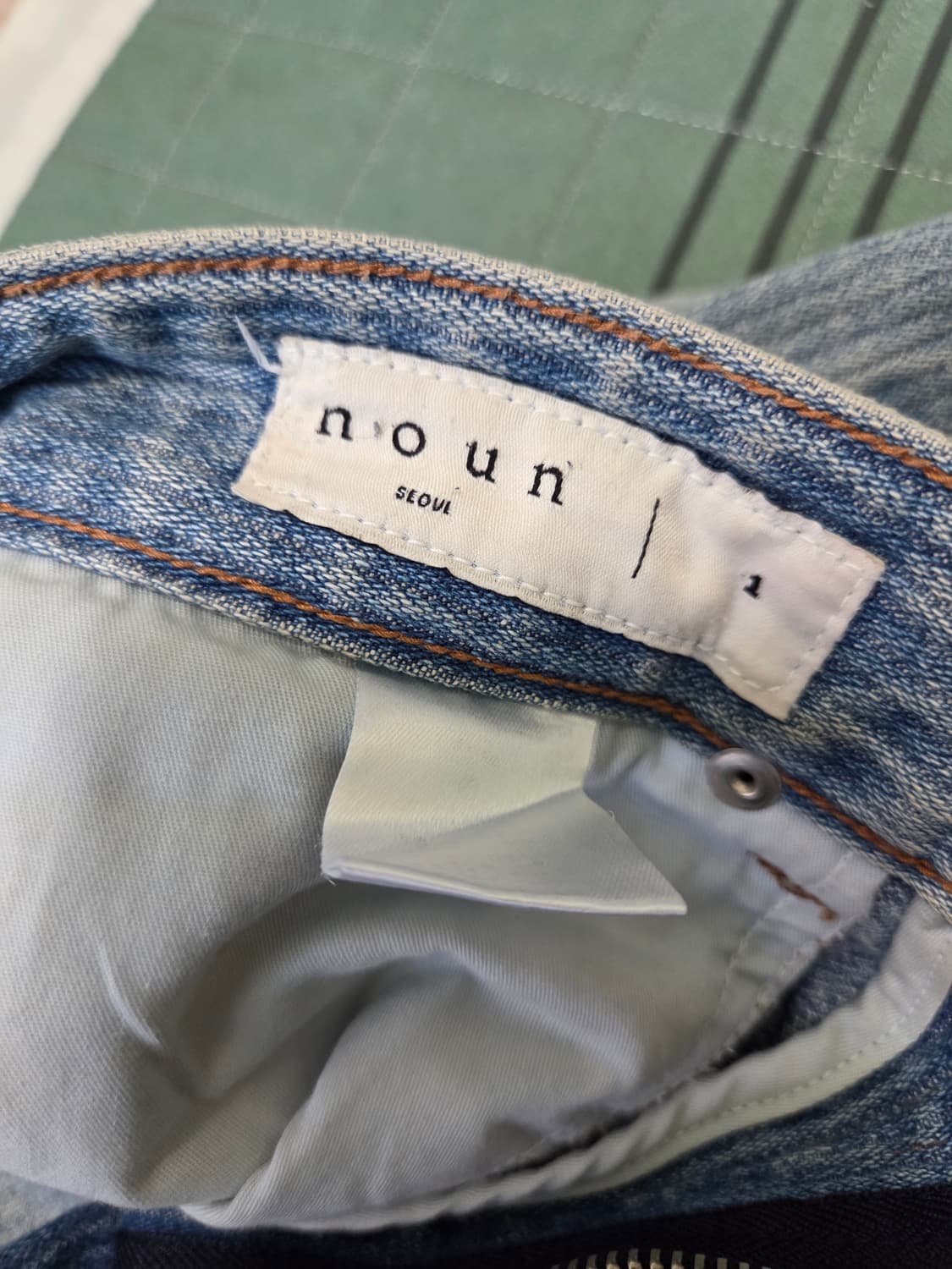 노운 코듀로이 데님 팬츠 연청 상품이미지3