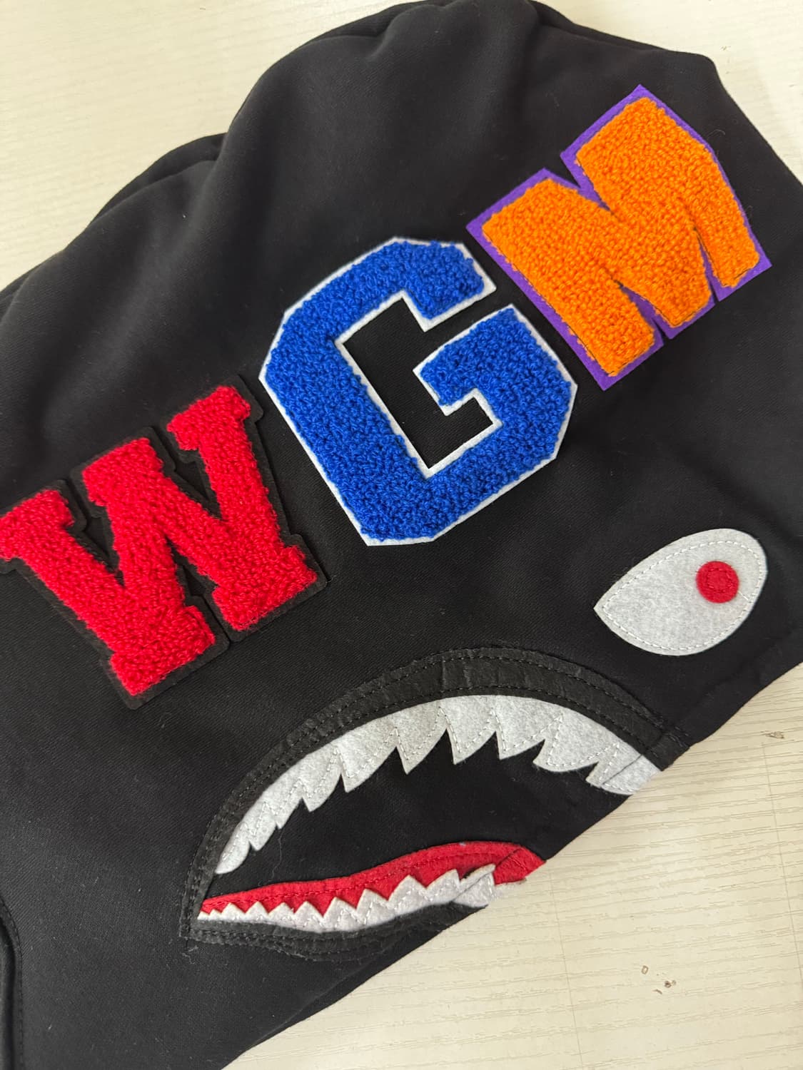 {새상품}베이프 샤크 후드집업 블랙 상품이미지6