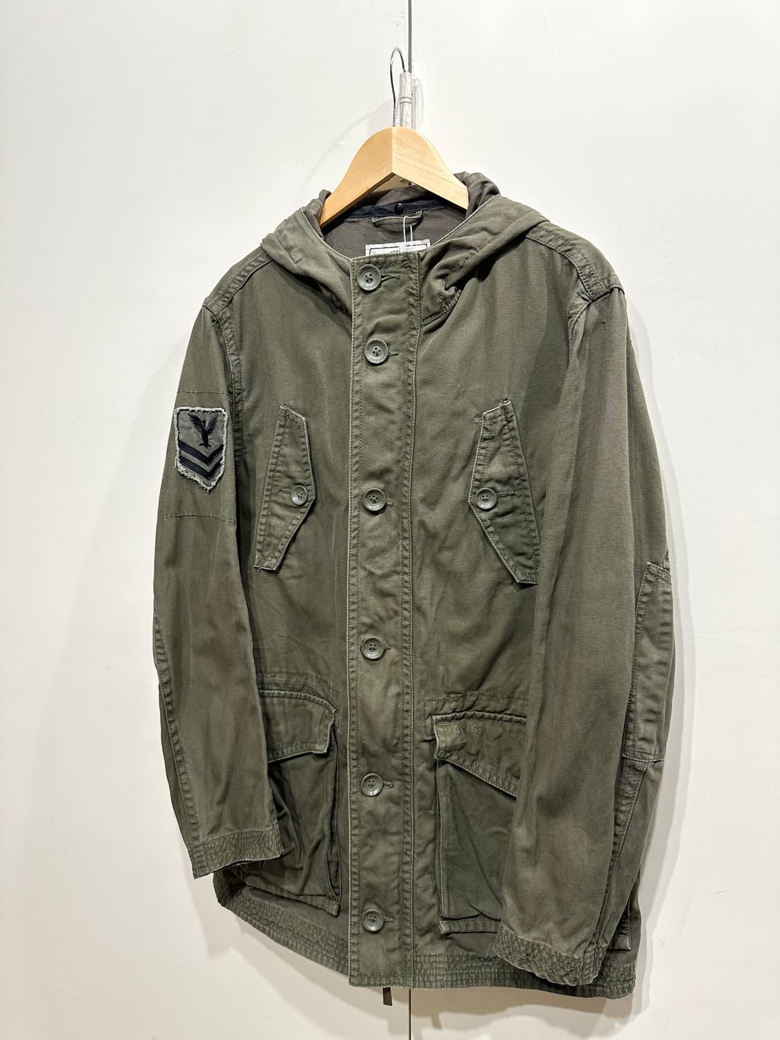 리바이스 밀리터리 야상 후드 자켓 상품이미지2