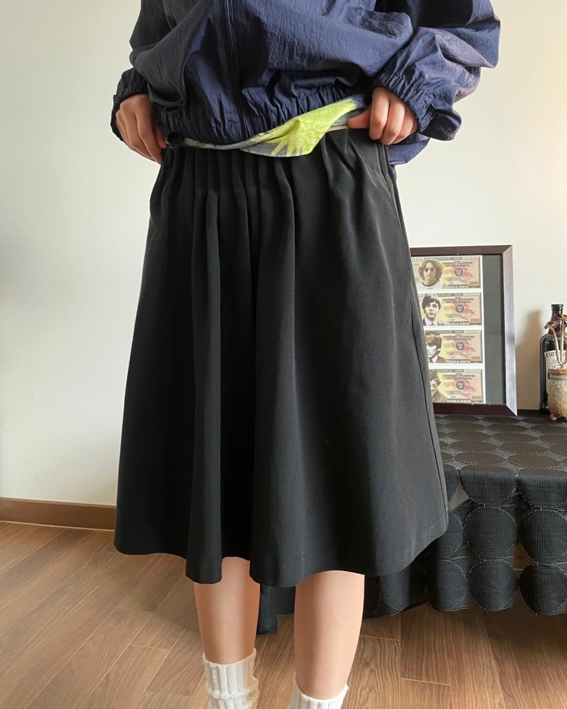 shirring midi skirt 상품이미지2