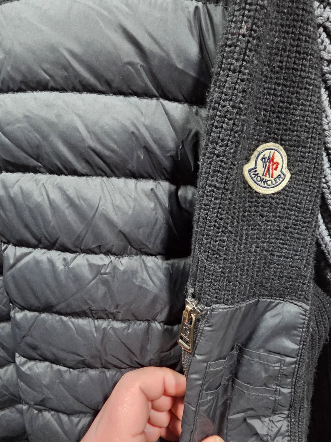 MONCLER Knit Down Hybrid Zip Jacket 상품이미지2