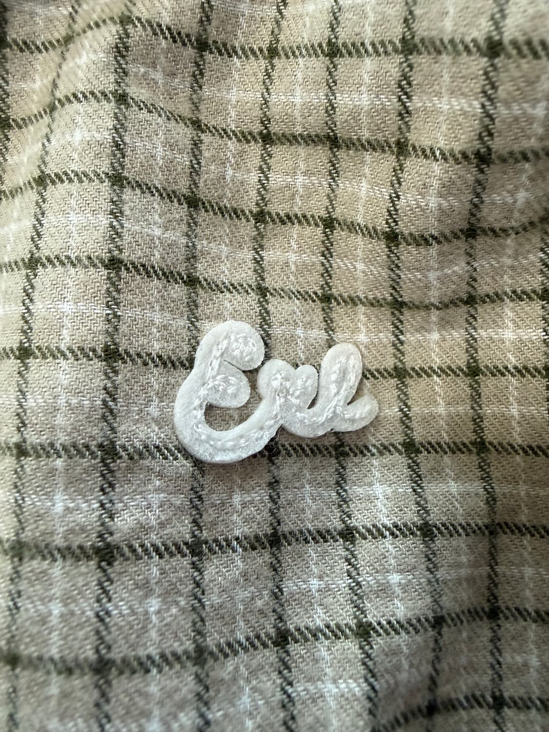 (L) ERL 패디드 체크 후드 집업 상품이미지2