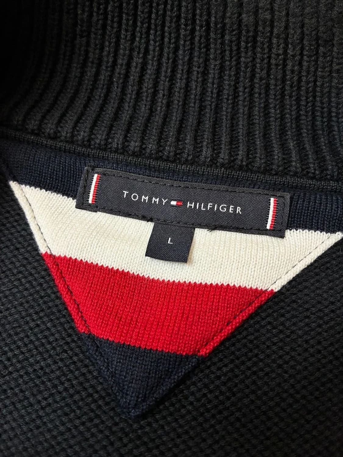 타미힐피거 시그니처 스몰로고 코튼 풀집 니트 가디건 PN5750 상품이미지7