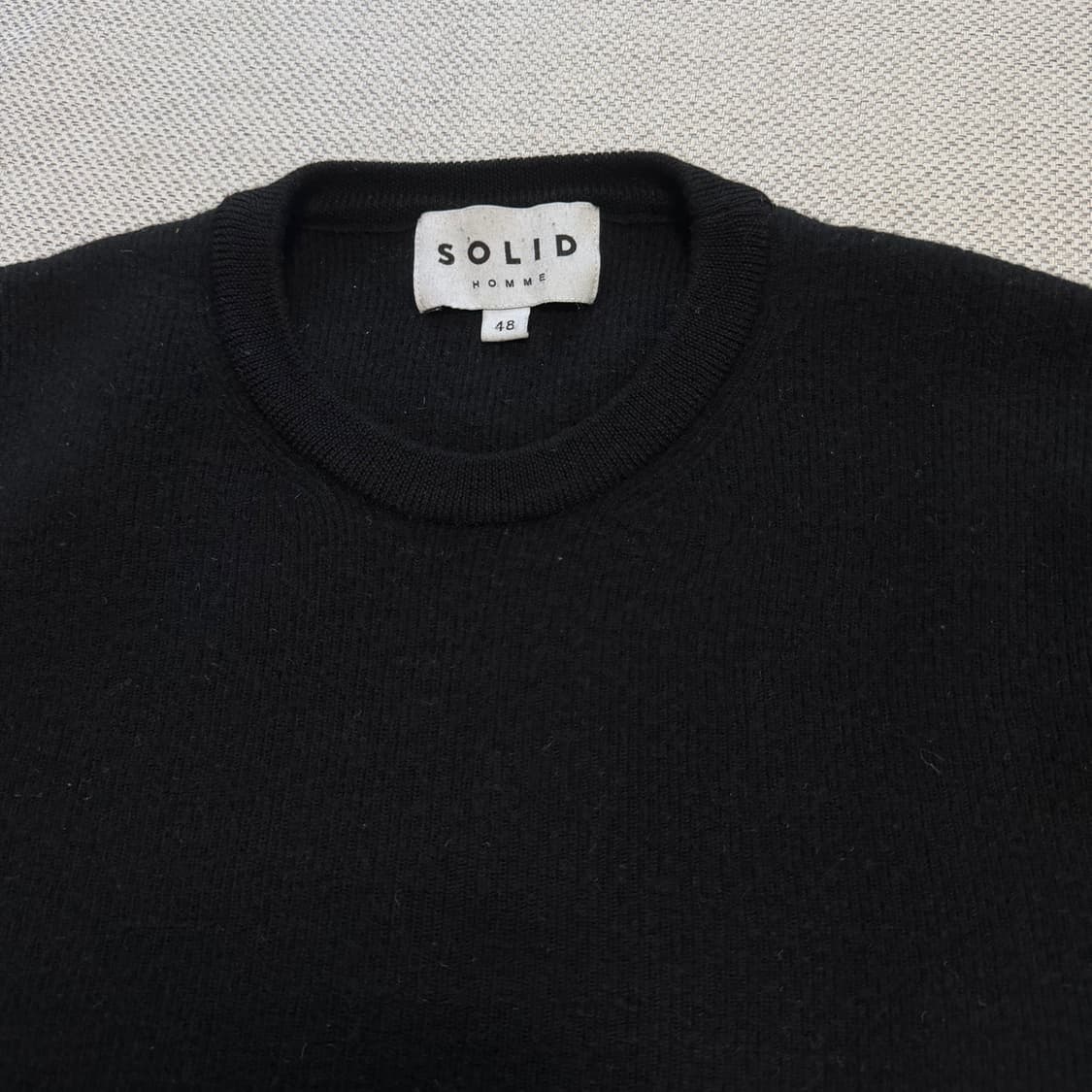 솔리드옴므 라운드 니트 상품이미지2