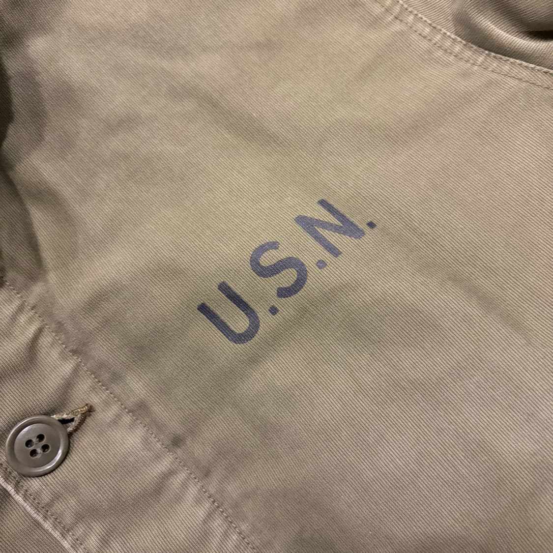 [L] U.S.N 밀리터리 카키색 퍼 카라 덱 자켓 D980 상품이미지4