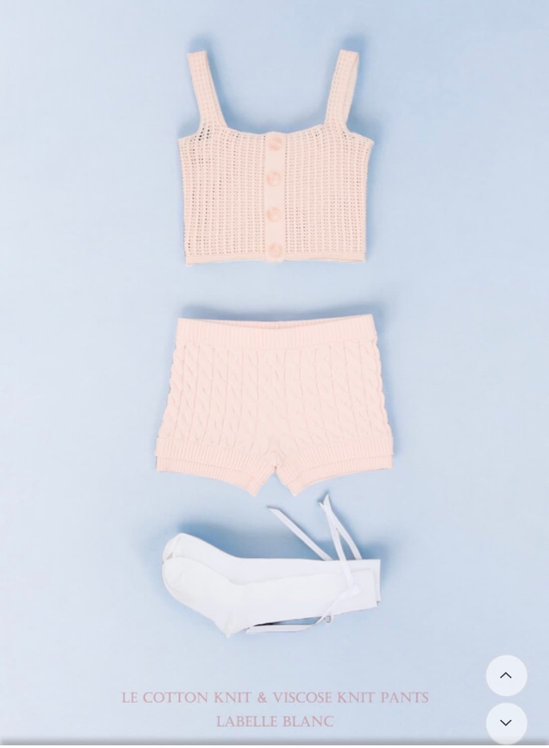 [라벨르블랑]르 코튼 니트 세트 + 비스코스 니트 팬츠 상품이미지3