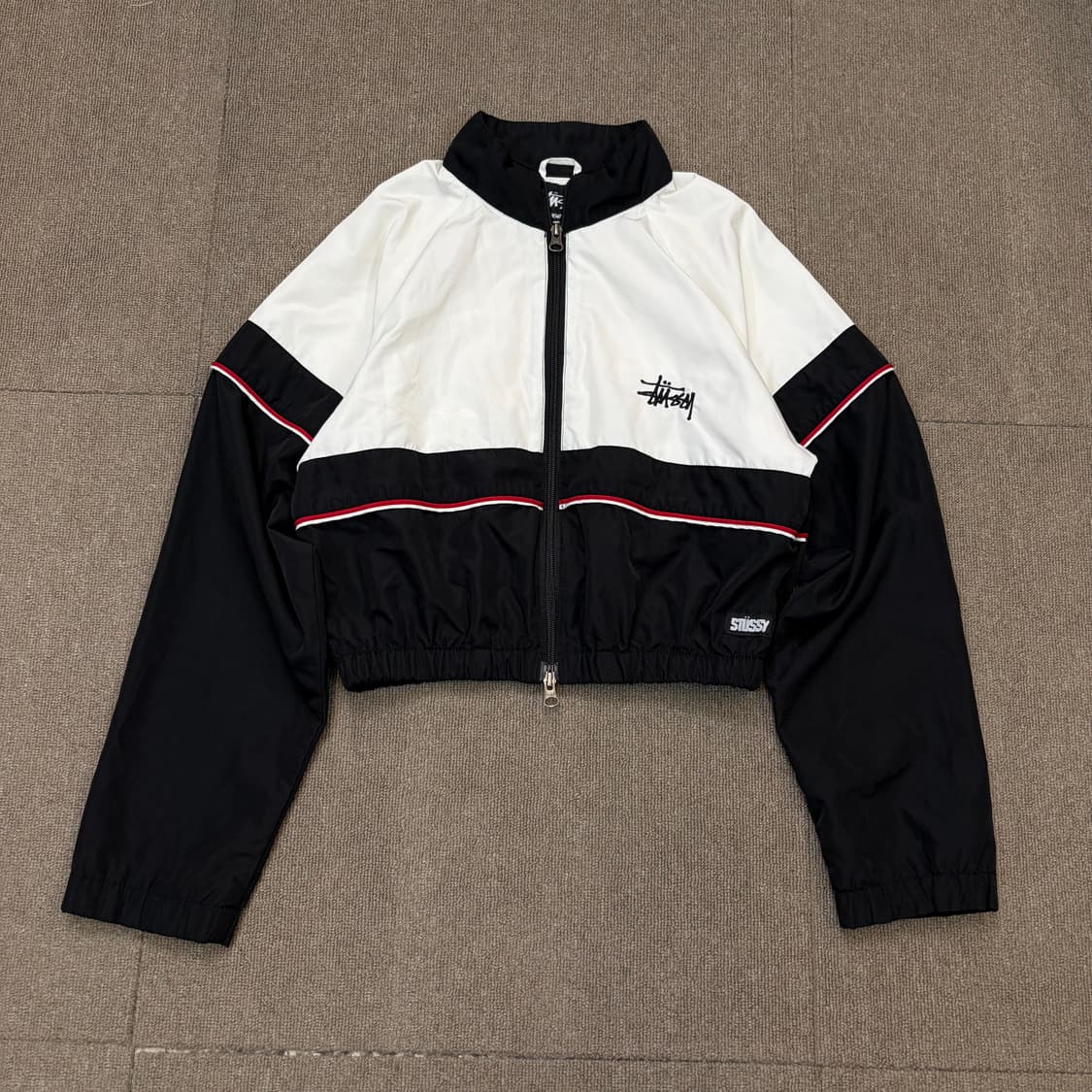 stussy 스투시 우먼스 크롭 바람막이 자켓  상품이미지1