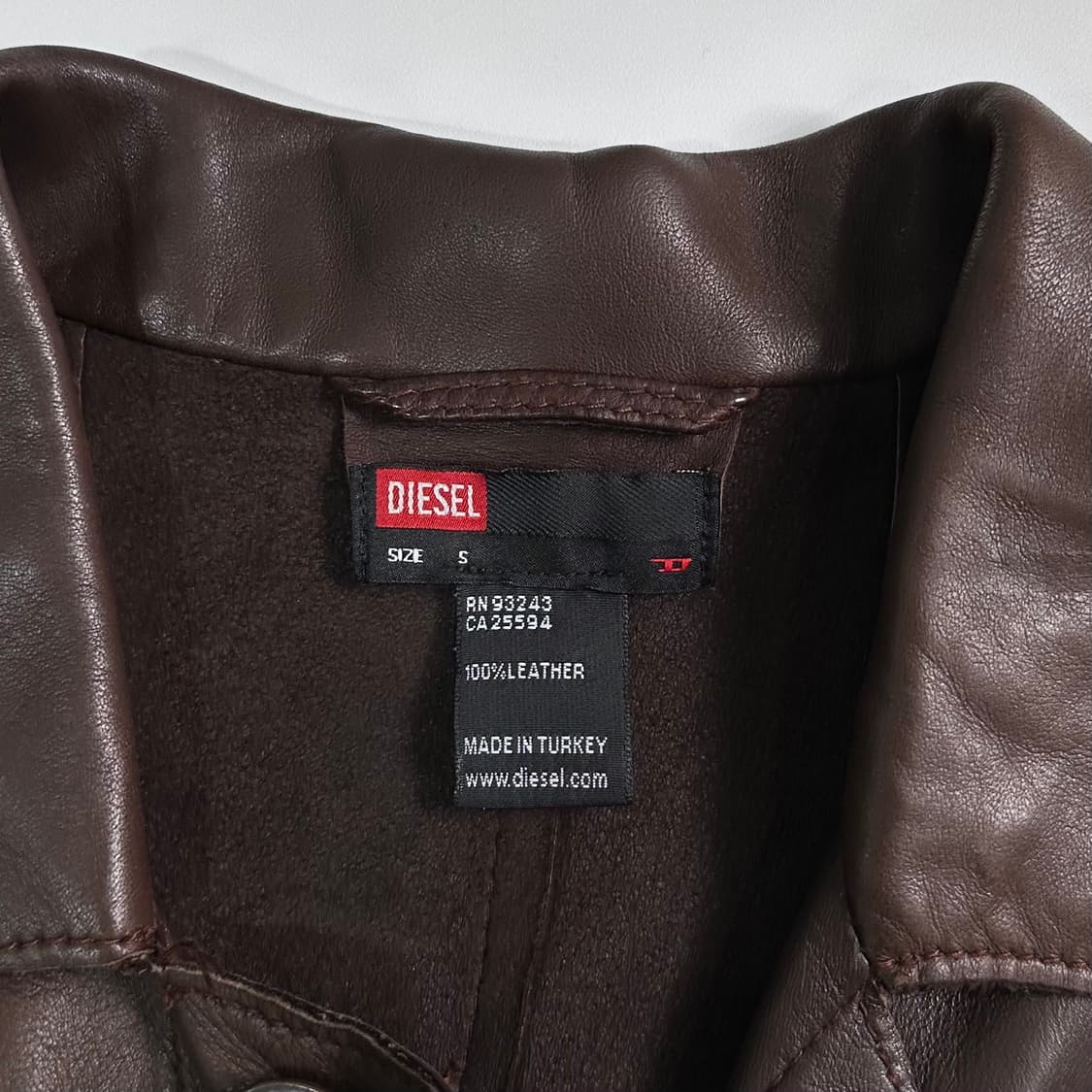 디젤 언발란스 레더 코트  상품이미지9