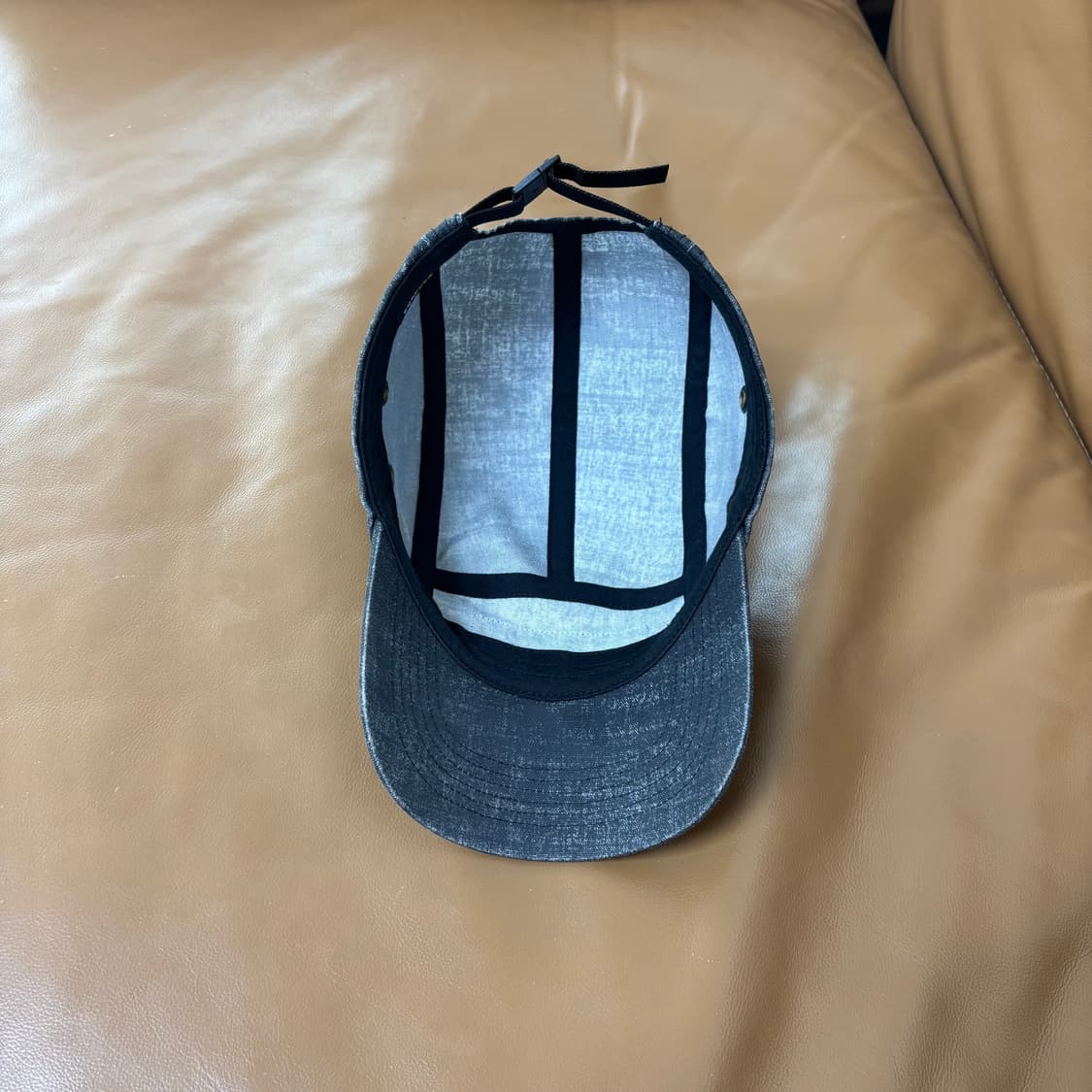 Supreme 슈프림 워시드 코듀라 블랙 캠프캡 모자 (Black) 상품이미지6