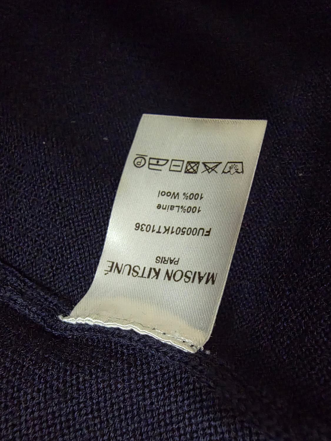 (xxl)메종키츠네 트리컬러 폭스 가디건 상품이미지3