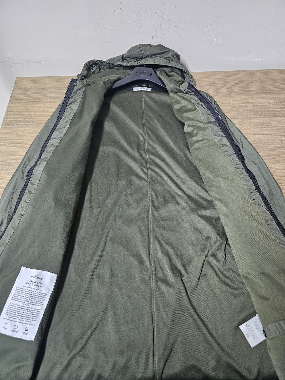 스톤아일랜드 크링클랩스 롱 후드 자켓 상품이미지6