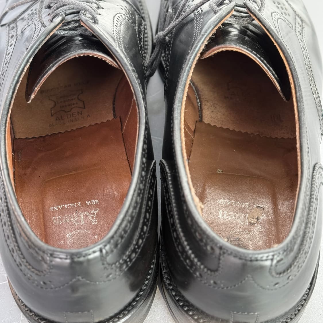 [10E] 알든 2146 블랙 코도반 메달리온 캡토 더비 상품이미지8