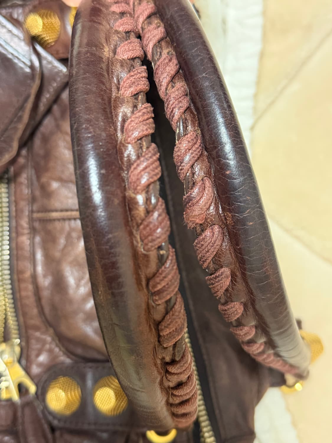 발렌시아가 모터백 라지 브라운 상품이미지6