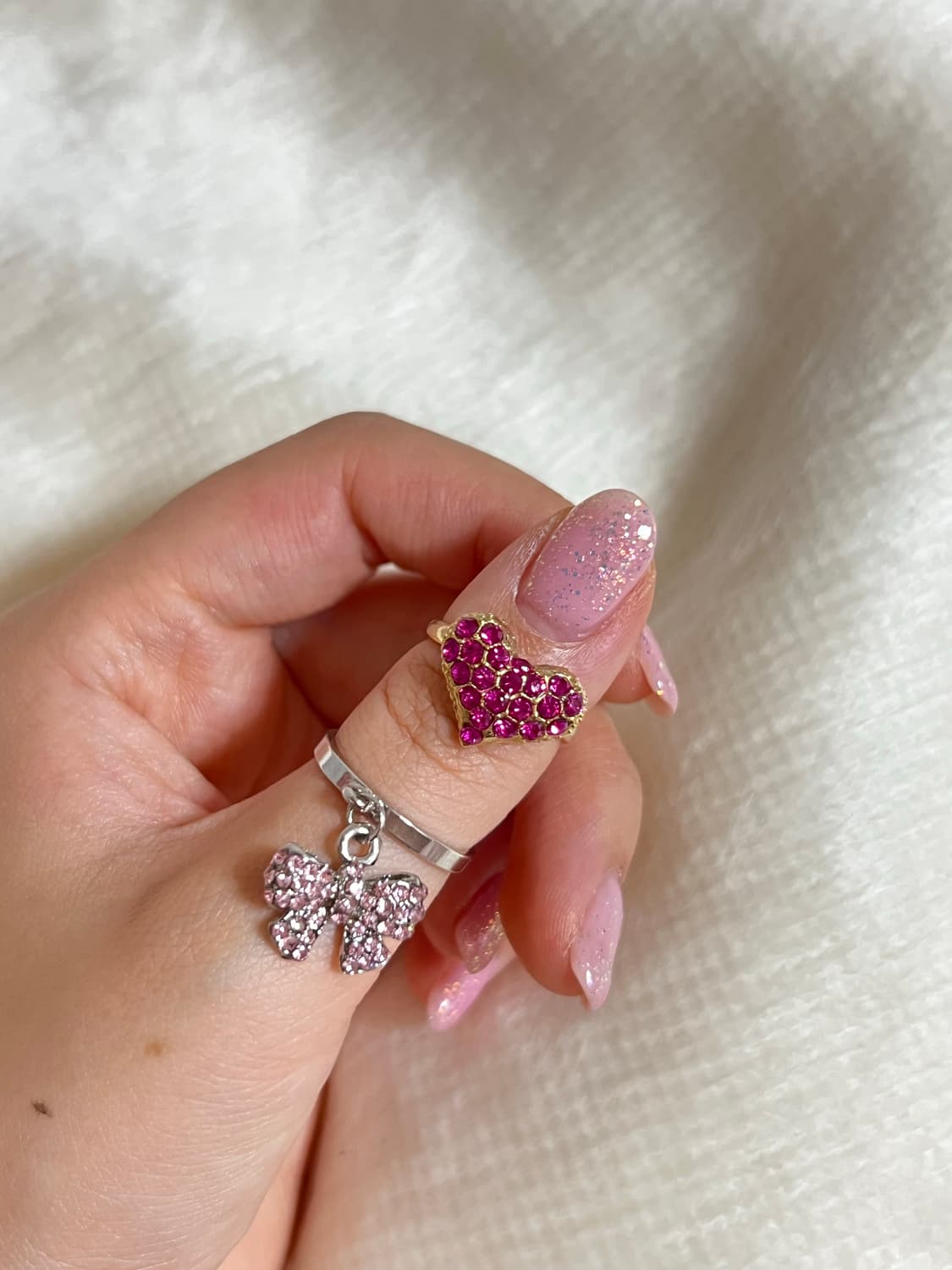 갸루 큐픽 반지 일괄 상품이미지1