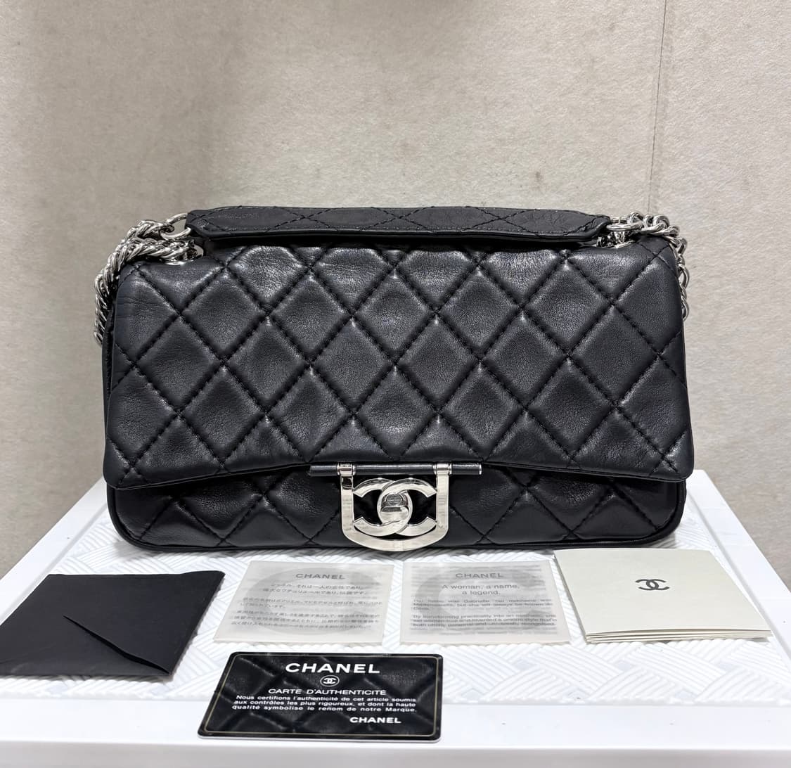 급처) 정품 샤넬 캐비어 램스킨 플랩 숄더백kk54006736 해 상품이미지1