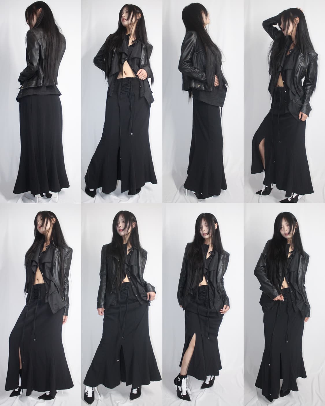 maxi eyelet strap corset mermaid skirt 상품이미지9