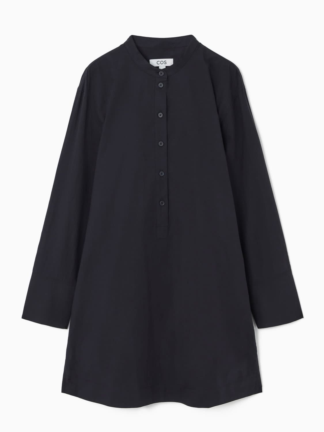 COS 코스 여성 미니 셔츠 드레스 원피스 칼라리스 네이비 상품이미지1