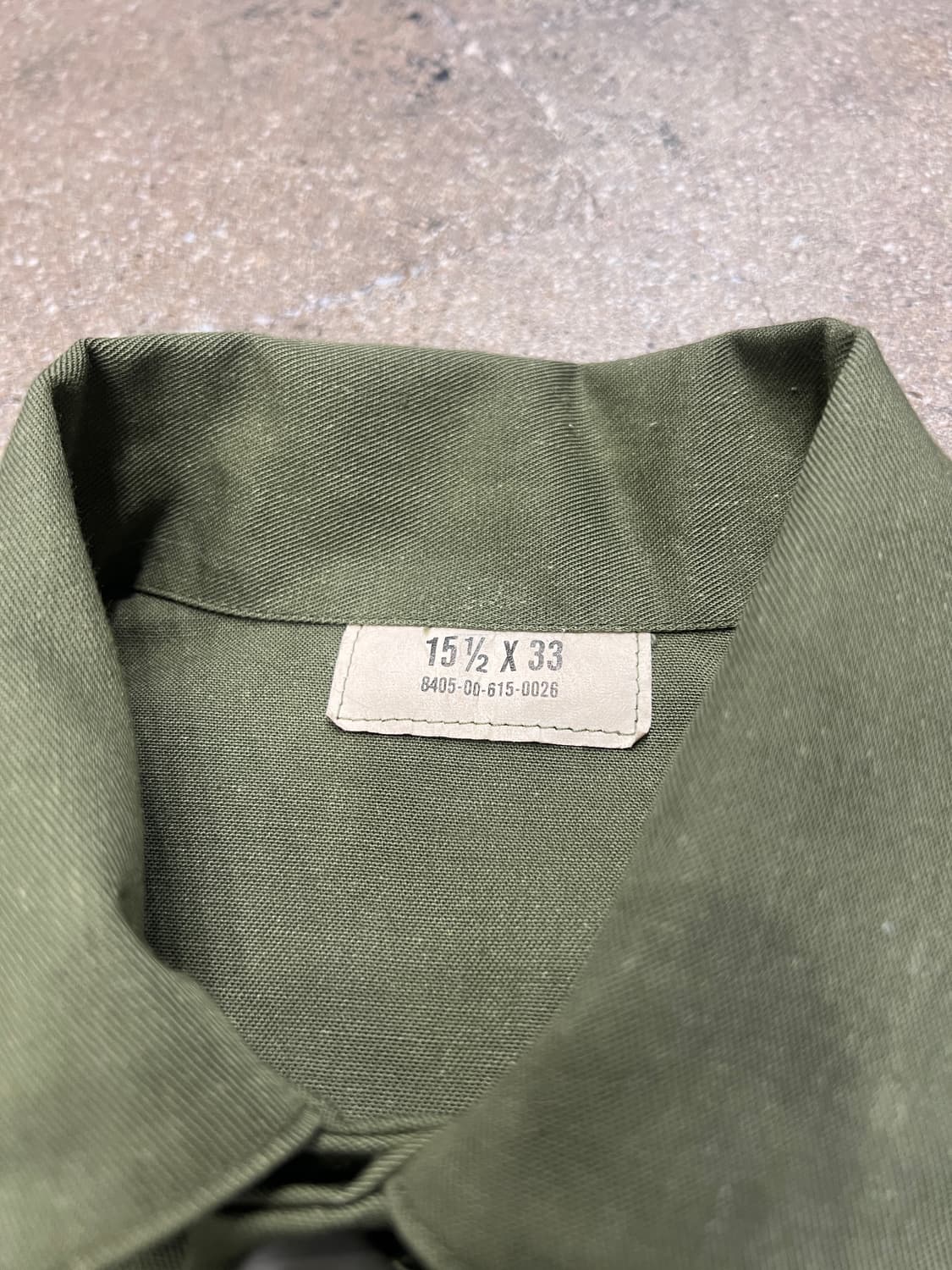 80‘s 미군 OG-507 유틸리티 셔츠 상품이미지6