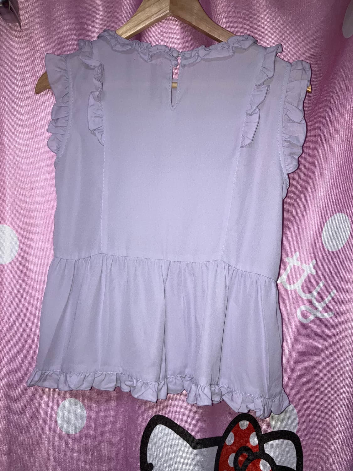 어쏘뮤직 연보라 프릴 블라우스 상품이미지3