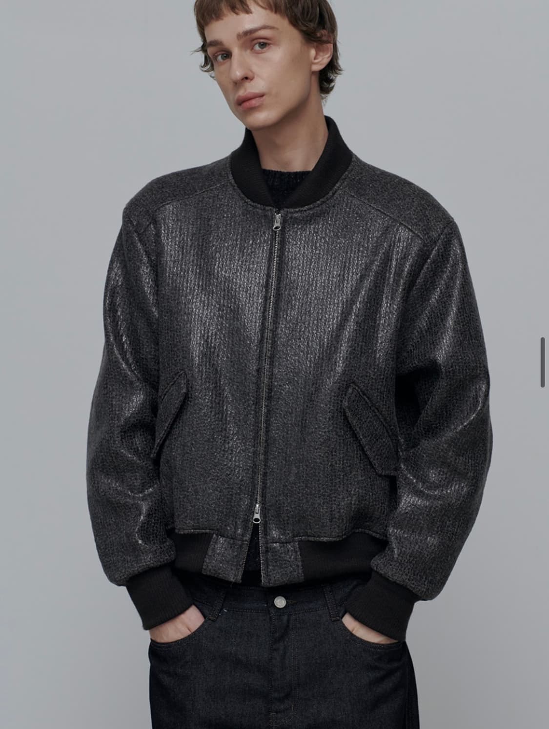 애니타임로릭 코스모스 봄버자켓 브라운 L 상품이미지1