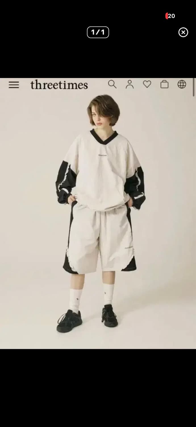 쓰리타임즈 Bloom training top 블룸트레이닝 탑 상품이미지1